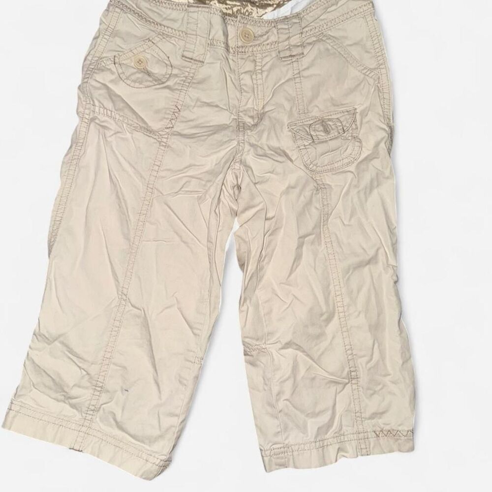 Justice Girl's Cream and Tan Trousers